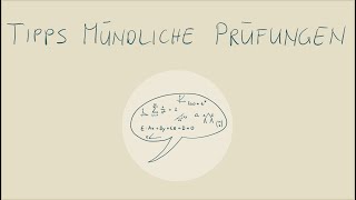 Tipps für mündliche Prüfungen  Mathematik Matura  Mathe Abi [upl. by Rodolphe698]