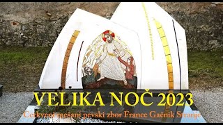 VELIKA NOČ 2023  Cerkveni mešani pevski zbor France Gačnik Kvartet KRT in Ansambel Krt ALELUJA [upl. by Shanleigh651]