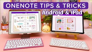 OneNote Tips amp Tricks  Android amp iPad Digital Planning on OneNote Planner [upl. by Hassadah]