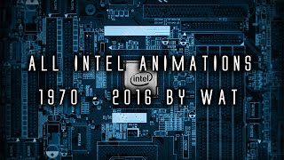 intel logo Animations 1970  2016 [upl. by Bucella945]