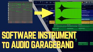 Convert Software Instrument to Audio GarageBand Mac OSx Tutorial [upl. by Ztnahc]