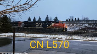 CN L570 at Tansley • January 24 2024 [upl. by Yolande]