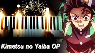 Kimetsu no Yaiba OP quotGurenge  紅蓮華quot  LiSA Piano [upl. by Maroj922]