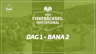 PADEL Fiskebäckskil Invitational  Bana 2 Dag 1 [upl. by Atnohs348]