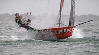 Belmont 16s Red Pumps 16ft Skiff Aust Cships highlight reel 090122 [upl. by Hyps171]