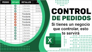 Elaborar un control de pedidos paso a paso en excel [upl. by Inaej980]