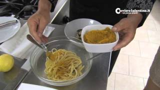 Salento da gustare Vermicelli con vongole e bottarga al profumo di limone [upl. by Schulze]