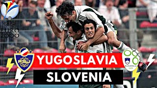 Yugoslavia vs Slovenia 33 All Goals amp Highlights  UEFA Euro 2000 [upl. by Atsirtal]