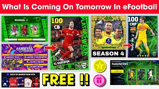 What Is Coming On Tomorrow In eFootball 2024 Mobile  Season 4 Update Upcoming Potw amp Free Coin 🤩🔔 [upl. by Adranoel206]