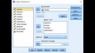 Generating and interpreting collinearity diagnostics when performing logistic regression in SPSS [upl. by Manly]