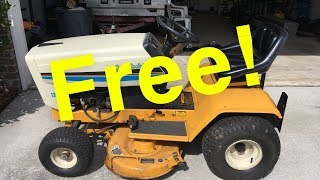 Got a New OLD 38 Inch Cub Cadet Riding Mower for FREE  However LOL [upl. by Bobbee]