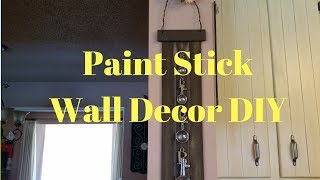 Paint Stick Wall Decor DIY [upl. by Janeen]