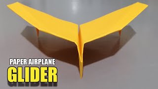 How To Fold Paper Airplane EASY for Longest Fly  Paper Airplane Glider [upl. by Torhert121]