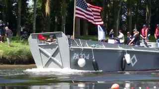 DDay Normandy 2014  Amphibious vehicle parade [upl. by Drahcir457]