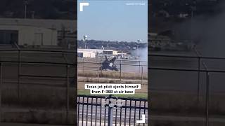 Texas pilot ejects from F35B near White Settlement [upl. by Giffard]