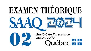 EXAMEN THEORIQUE SAAQ  QUÉBEC 2024  SIGNALISATION ROUTIÈRE02 [upl. by Cleopatra184]