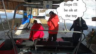 SKI LIFT FAILS  Megeve Feb 2024 [upl. by Ahsekam]