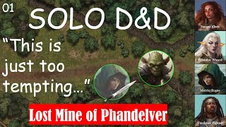 Ep1 quotMeet me in Phandalinquot Solo DampD playthrough Lost Mine of Phandelver [upl. by Germain]