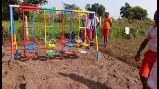 Top Care Primary School students get playground equipment Video 1 [upl. by Ainival]