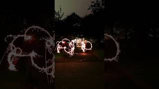 Long Exposure Sparkler Painting cardiffuniversity [upl. by Repsag497]