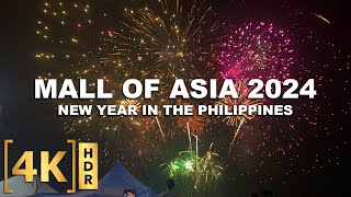 2024 Fireworks Show at SM Mall of Asia  New Year 2024 Philippines [upl. by Vinay565]