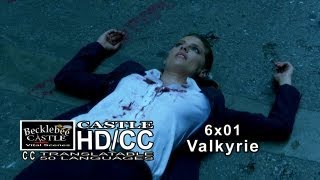 Castle 6x01 quotValkyriequot Beckett Gets Shot Several Times  Fakeout Shooting HDCC [upl. by Aniger]