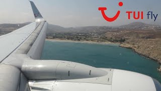 Tuifly Boeing 737 Landing at Heraklion Airport [upl. by Anih]