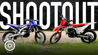 2023 KTM 350 SXF vs Yamaha YZ250FX [upl. by Nalliuq]