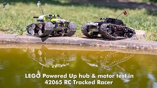 LEGO Powered Up Hub amp motor test in 42065 RC Tracked Racer [upl. by Katrinka116]