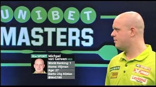 van Gerwen v Whitlock R1 2017 Masters HD [upl. by Osbourne]