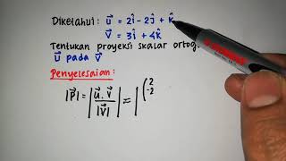 Proyeksi skalar ortogonal Soal dan pembahasan [upl. by Jonny]