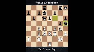 Paul Morphy vs Adolf Anderssen  Anderssen  Morphy 1858 [upl. by Essirehc]