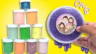 HUGE SLIME PACKAGE REVIEW FROM THE NAVALUA FAMILY  TNFSLIMEATORY  Ameerah navalua and Jamileh [upl. by Nilats]