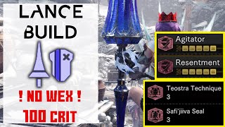 LANCE Resentment amp Masters Touch Build  NO WEX needed  MHW Iceborne [upl. by Salkcin550]