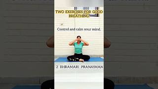 two exercises for good breathing yoga shorts yoga [upl. by Enrobialc]