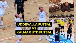 Uddevalla Futsal vs Kalmar Utd Futsal 141 Match goals highlights SFL Sweden 🇸🇪⚽️ [upl. by Llerrahs]