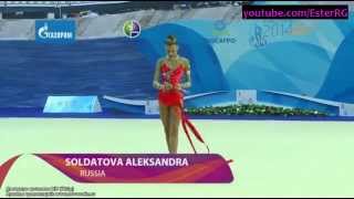 Aleksandra Soldatova Ribbon  WC Kazan 2014 [upl. by Coray]