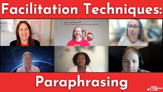 Facilitation Techniques Paraphrasing [upl. by Lasser]