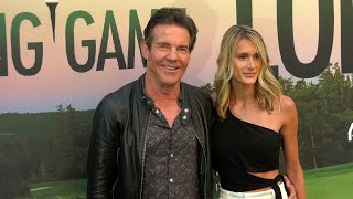 Dennis Quaid and Laura Quaid quotThe Long Gamequot Los Angeles Screening Green Carpet with Cast [upl. by Anirbys727]