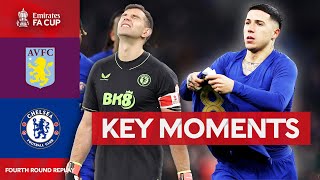 Aston Villa v Chelsea  Key Moments  Fourth Round Replay  Emirates FA Cup 202324 [upl. by Aicitan]