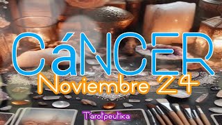 Tarot CANCER♋🦀 NOV 24 PONER A PRUEBA LOS AFECTOS [upl. by Sinclare]