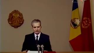 Nicolae Ceausescu  Romania  last new years eve speech 1988 [upl. by Bocyaj]