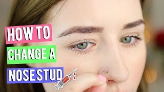 How To Put In amp Take Out A Nose Stud [upl. by Airitak]