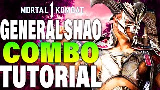 Mortal Kombat 1 General Shao Mavado Combos  MK1 General Shao combo guide [upl. by Maeve]