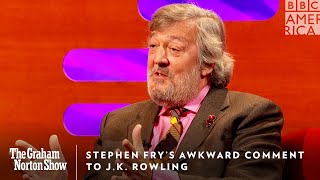 Stephen Fry’s Awkward Comment to JK Rowling 😬 The Graham Norton Show  Fridays 11 pm  BBC America [upl. by Teddie]