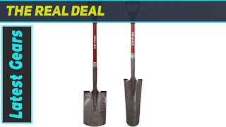 14Gauge Heavy Duty Fiberglass DHandle Shovel Set – Best for Gardening amp Landscaping [upl. by Nanaj]