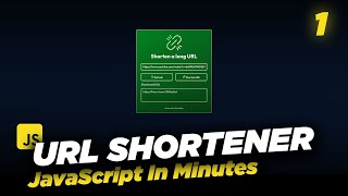 Create a Custom URL Shortener using Javascript HTML CSS [upl. by Cindelyn]