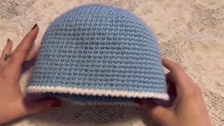 Beanie Style Hat Crochet Tutorial size 710 years [upl. by Jonell]