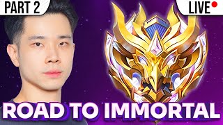 PUSH RANK KE IMMORTAL MOBILE LEGENDS PART 2 LIVE [upl. by Anohr603]