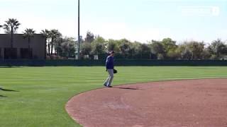 Dodgers Spring Training Corey Seager clears Tommy John hurdle by throwing across diamond [upl. by Hamrah]